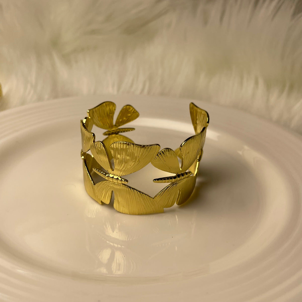 Butterfly Stainless steel Cuff