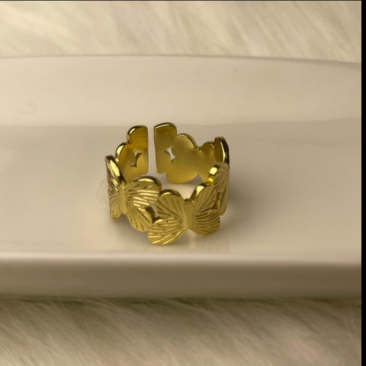 Butterfly Stainless steel Ring