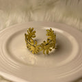 Sunflower Stainless steel Cuff