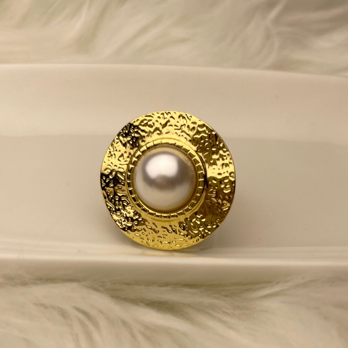 Dotted Stainless steel Ring