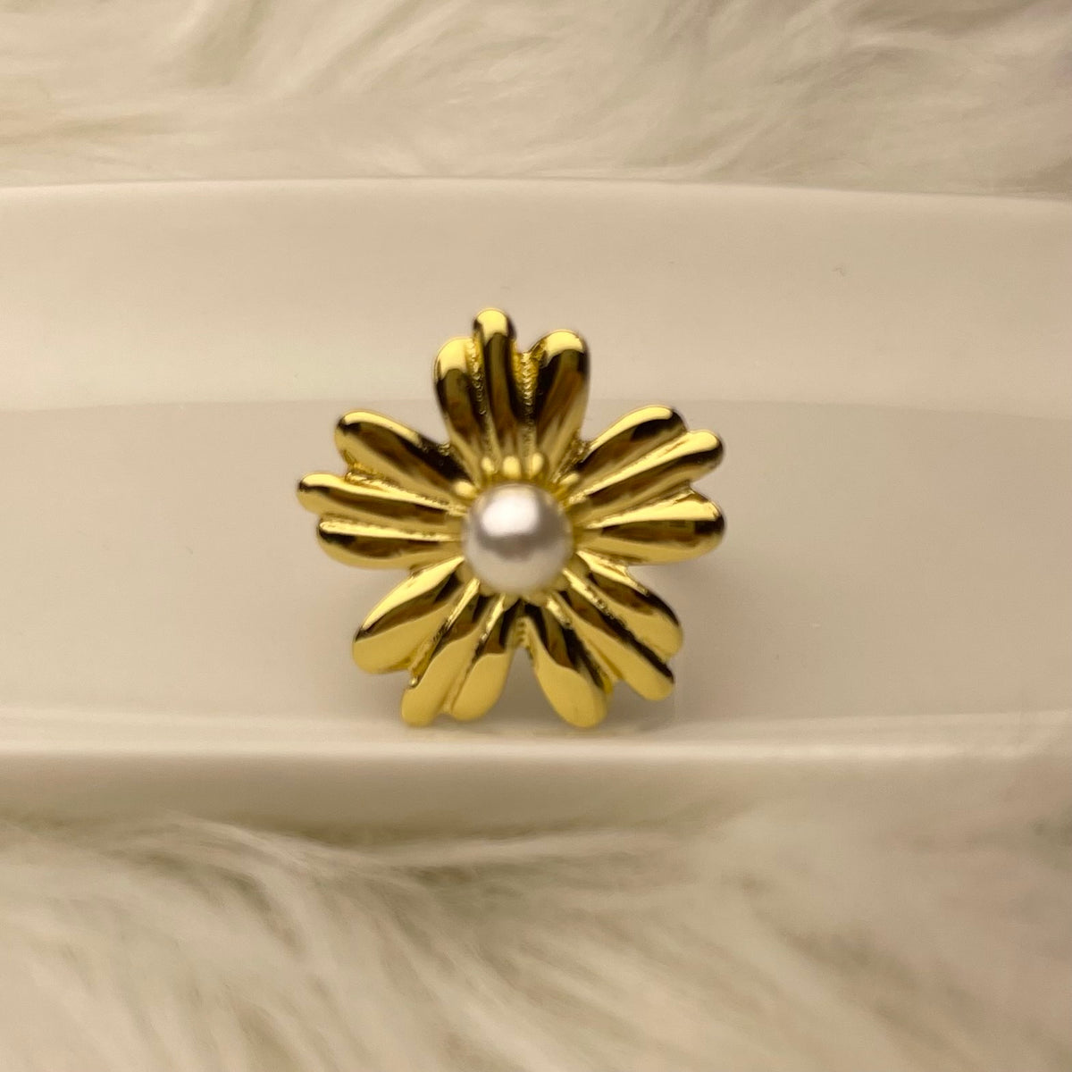 Flowery Stainless steel Ring