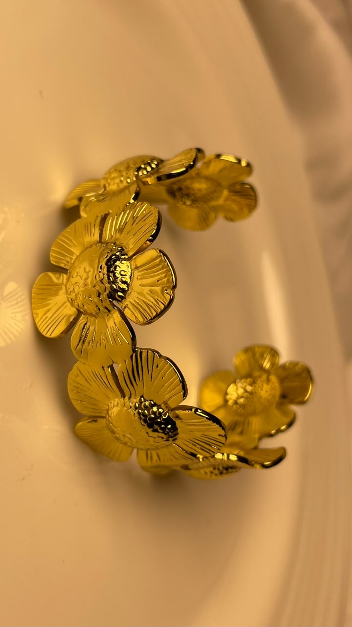 Flower Cuff Bracelet