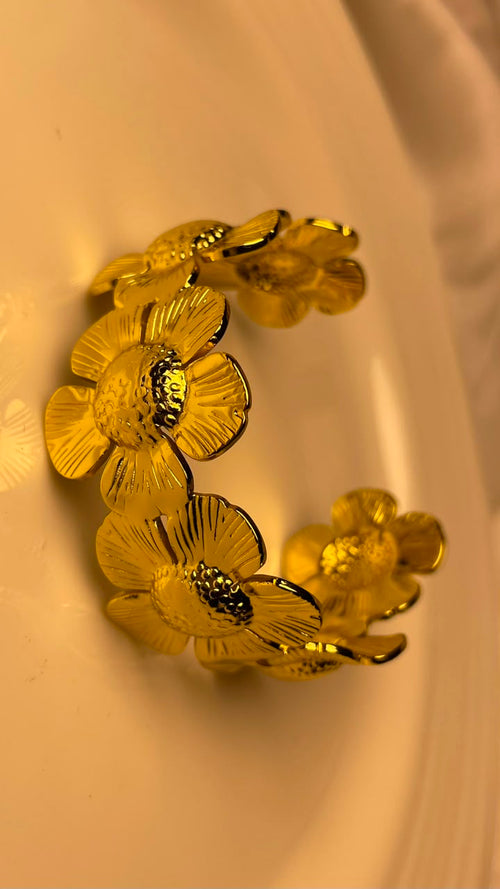 Flower Cuff Bracelet