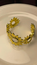 Sunflower Cuff Bracelet