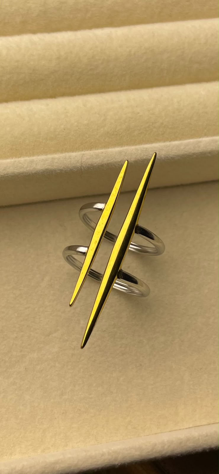 Two toned ring