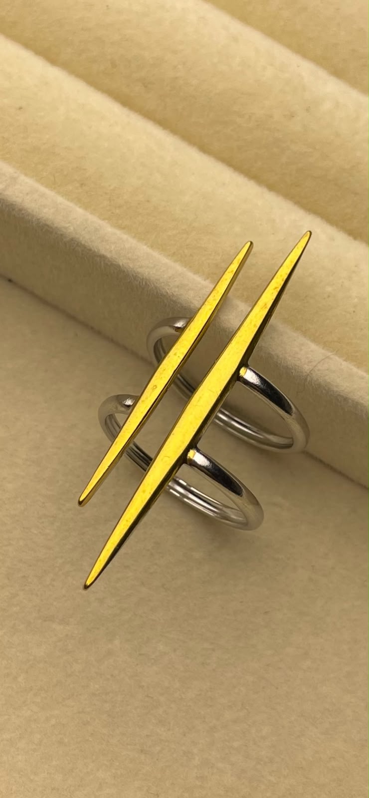 Two toned ring
